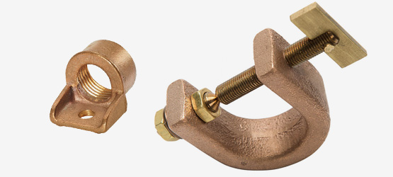 Bronze transformer earthing parts